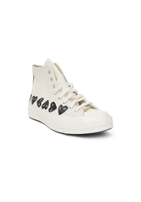 chuck 70 multi herats unisex white COMME DES GARÇONS PLAY X CONVERSE | AZ-K127-0012